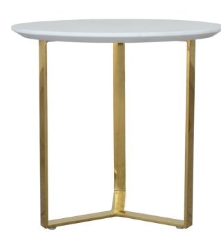 Bàn bên Opal mặt đá màu trắng tinh tế sang trọng