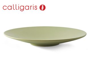 Khay tròn gốm xanh