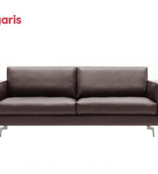 Metro sofa 3-seat Cafe leather