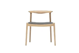 Ghế Ăn Bridge Gỗ Màu Tự Nhiên Da Đen