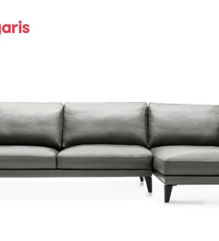 Sofa Queens Góc Trái 2M9 (Taupe Leather D04)