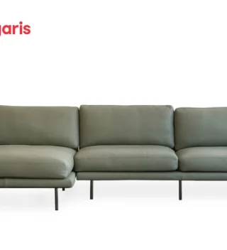 Sofa Mies Góc Phải 2M9 (Smoke Leather L5D)