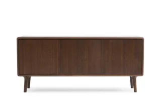 Tủ ly Bridge gỗ sồi màu nâu150cm, ghép mộng góc