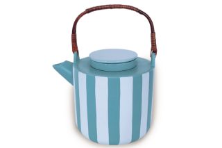 Ấm Trà Sọc Xanh Trắng Qv31913