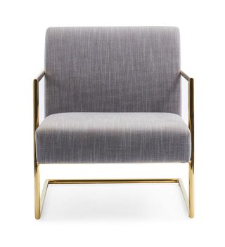 Armchair Maxne màu xám hiện đại sang trọng