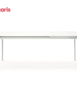 Extended Dining Table Silhouette White
