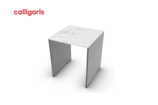 Bridge P2C White D40 Side Table