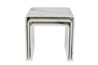 Bàn bên Moomraler màu trắng nhỏ gọn tinh tế