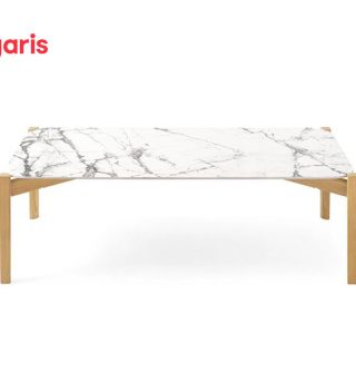 Bàn nước Pallate mặt bàn ceramic màu trắng hiện đại sang trọng