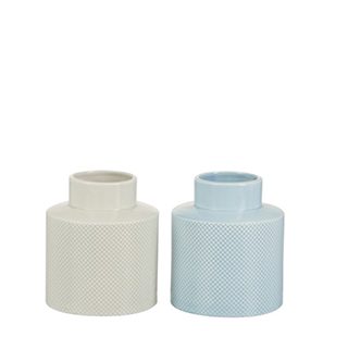 bình gốm beige blue nhỏ