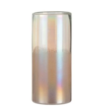 Vase Round High Glass Pink L