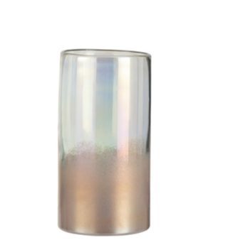 Vase Round High Glass Pink M