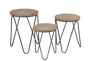 Bộ 3 bàn bên tròn nhỏ gọn hiên đại