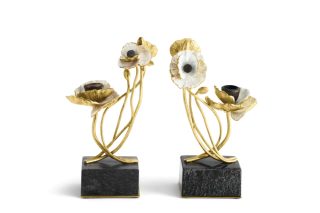 Bộ 2 Chân Nến Anemone Candleholders Mca