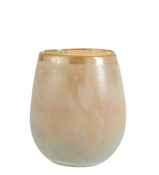 Hurricane Scavo Rim Glass Orange/Blue Small