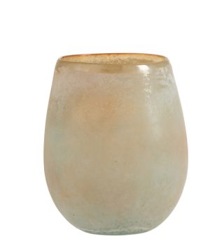 Candle holde Scavo Rim Glass Orange/Blue Medium
