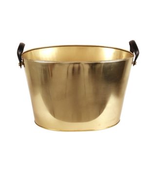 Chậu Oval Shiny Brass