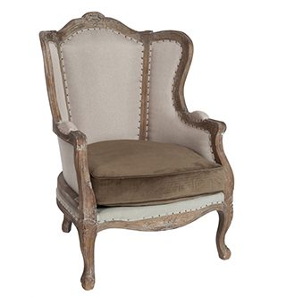 Armchair Oak kiểu dáng cổ điển sang trọng