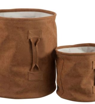 STORAGE BASKET PU LEATHER