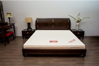 Giường titan màu nâu trầm ấm sang trọng