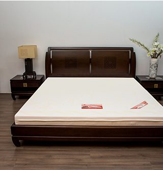 Giường titan màu nâu trầm ấm sang trọng