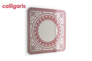 Khung Gương Damasco Màu Đỏ