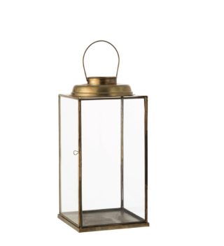 Lantern Square Low Antique Glass