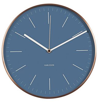 WALL CLOCK MINIMA BLUE KA5507