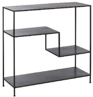 Rack 3 levels metal black