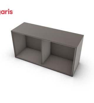 Inside Taupe Hanging Shelves
