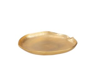DISH ROUND RUGGED ALU GOLD