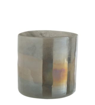 Vase Leo Glass Grey M