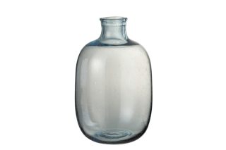 Vase Nora Round Glass Light Blue
