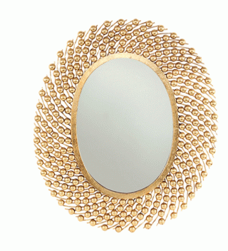 Mirror Oval Gold