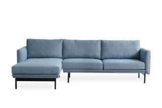 Sofa góc phải Soul hiện đại bọc vải màu xanh ngọc nhẹ nhàng trang nhã