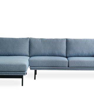 Sofa góc phải Soul hiện đại bọc vải màu xanh ngọc nhẹ nhàng trang nhã