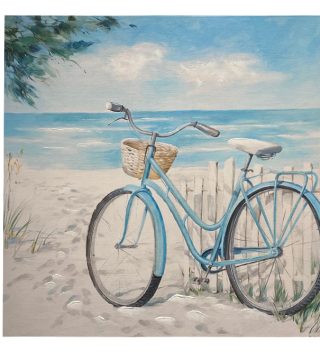 Sea And Bicycle Painting