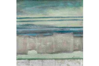 Tranh trừu tượng xanh lá