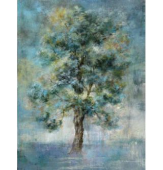 Painting of green trees