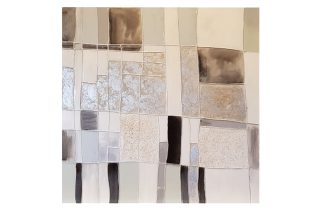 Tranh ABST Black White 100x100cm