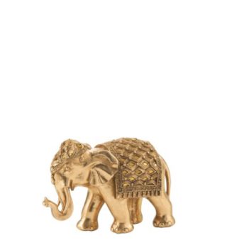 Elephant Mirror Poly Gold Small