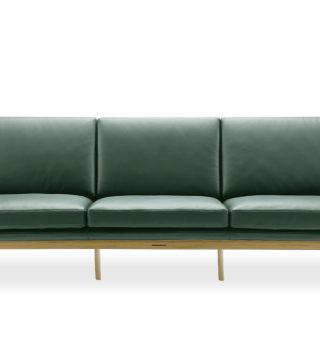 Elegance light wood sofa