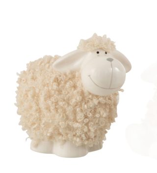 Deco Sheep fur porcelain
