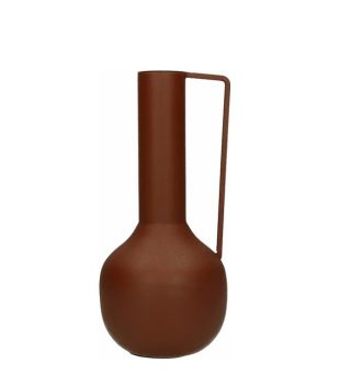 Metal vase Gravel orange
