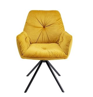 Armchair Mira màu vàng tươi tắn hiện đại