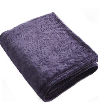 Plum bed-cover