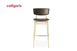 Fifties bar chair mud brown