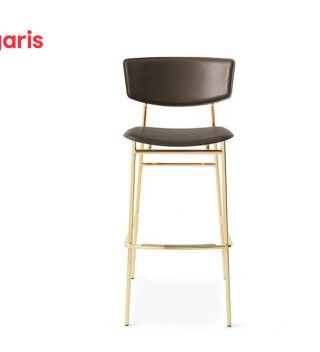 Fifties bar chair mud brown
