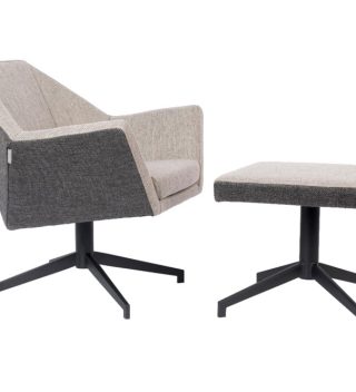 Armchair Uncle Jess (Màu Light Gray, Kèm Đôn)