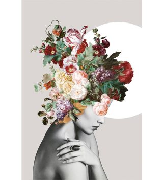 Tranh Kính Flower Art Lady 2
